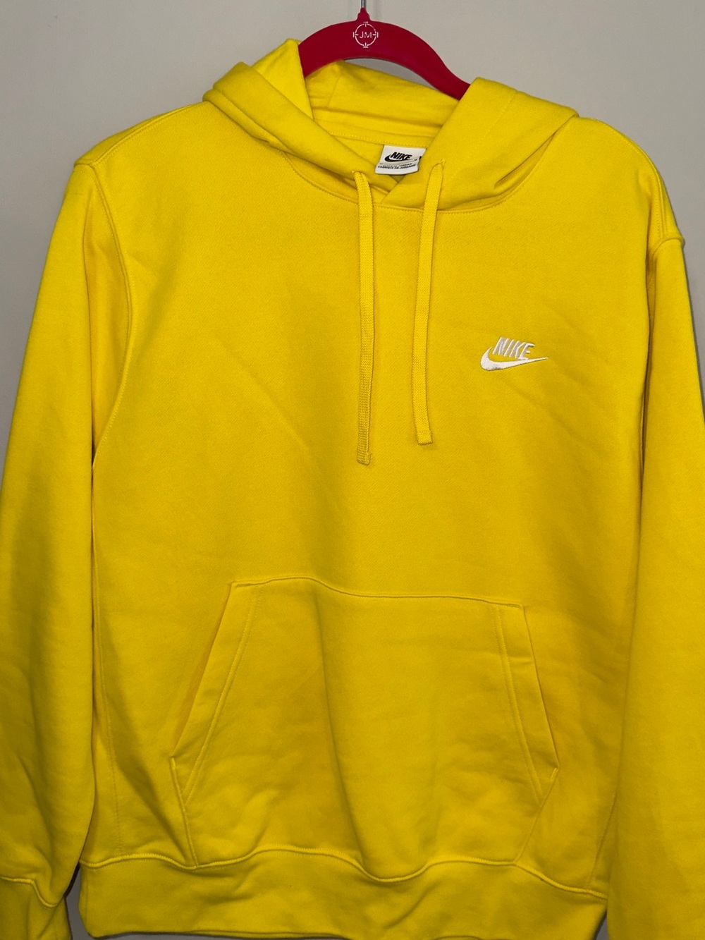 Nike Yellow Pullover Hoodie - Men's Classic Sweatshirt